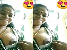 Shy Mallu Bhabhi Shows Her Tits: amateur,bhabhi,desi,india